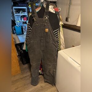 Carhartt black insulated  Men's Overalls